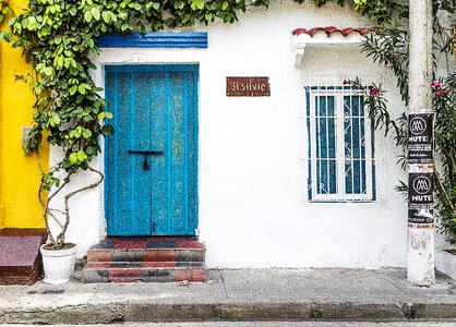 Colonial doors architecture photo