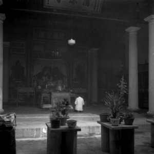 Interieur van een Chinese tempel in Kuala Lumpur, Bestanddeelnr 255-6662