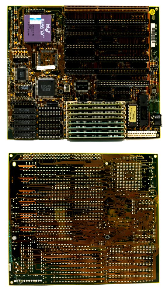 Intel i486DX-33 Front-Back