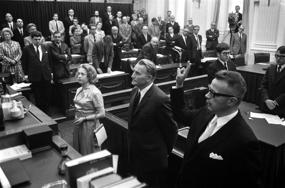 Installatie van nieuwe leden van de Tweede Kamer in Den Haag, waaronder PvdA-ka…, Bestanddeelnr 922-4865