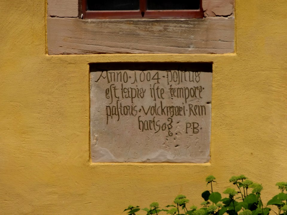 Inschrift an der Kirche von Ködderitzsch