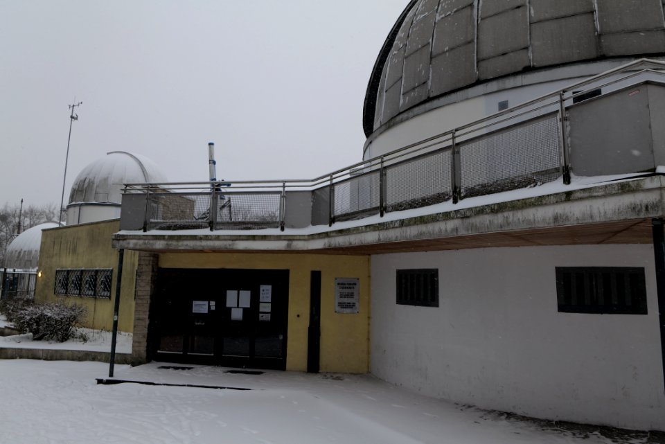 Insulaner observatory with snow 2021-02-08 04