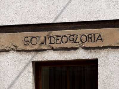 Inschrift an einem Haus in Auerstedt