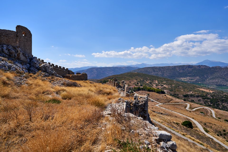 Inside the citadel of Argos (Larissa Castle) on September 5, 2020