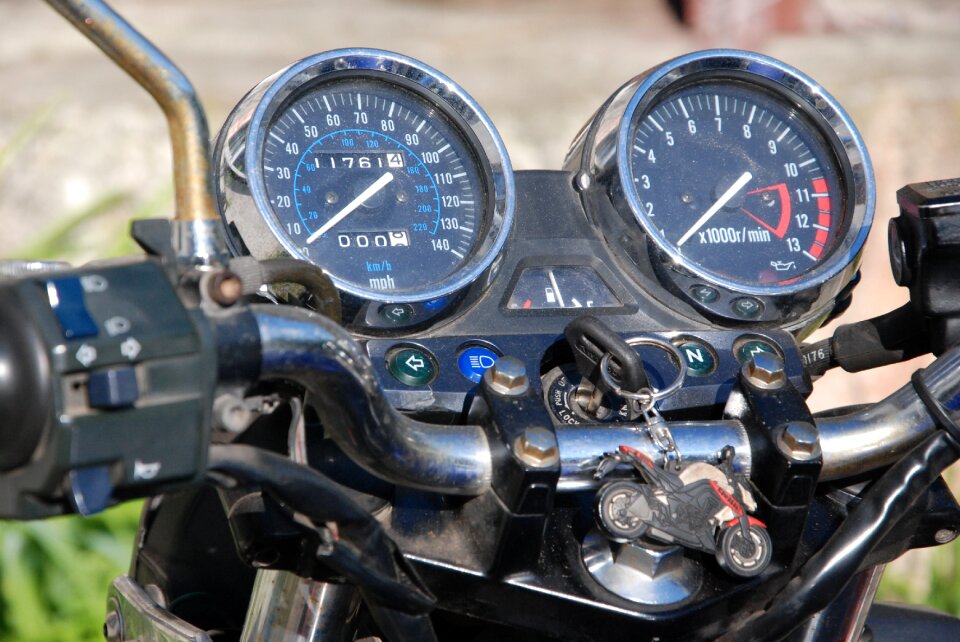 A speedometer automotive tachometer