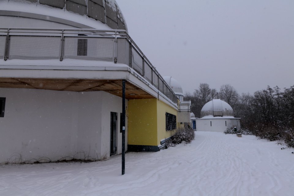 Insulaner observatory with snow 2021-02-08 01
