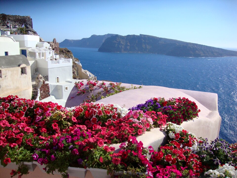 Oia volcano mediterranean sea