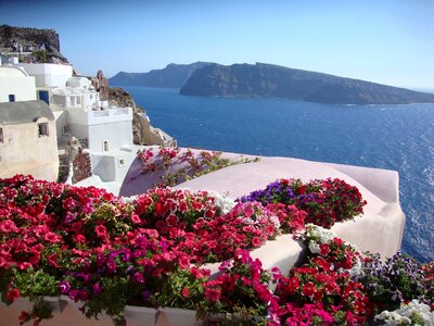 Oia volcano mediterranean sea