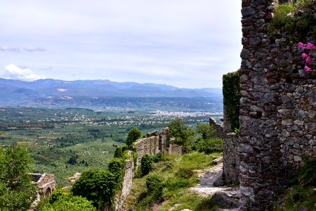 Inside the Castle of Mystras on 15 May 2019