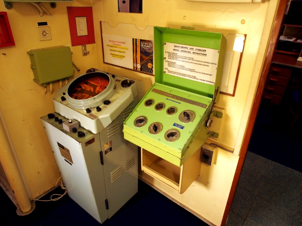Inside SS Rotterdam, foto Radiokamer