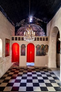Inside the Church of Agia Zoni and Agios Spyridon on November 7, 2019