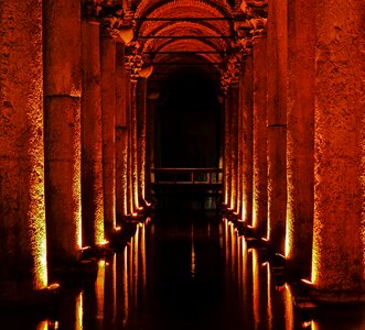 Tourism yerebatan cistern basilica cistern photo