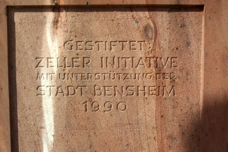 Inschrift Brunnen Bensheim-Zell