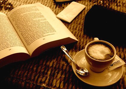Espresso sepia still life
