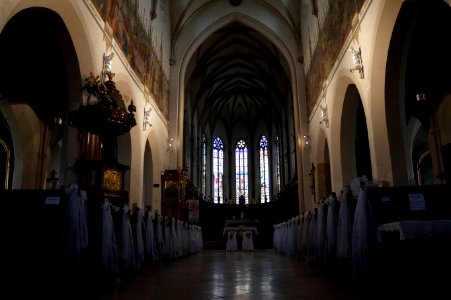 Inside Saint Nicholas Basilica, Trnava, Slovakia