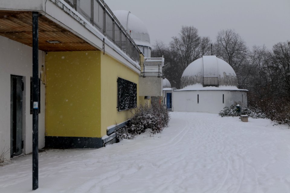 Insulaner observatory with snow 2021-02-08 03