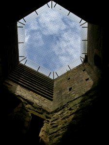 Interior of tower, Bodiam