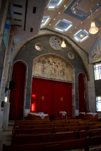 Interior view of the Church of Saint John the Baptist, an Assyrian Church of the East cathedral in Ankawa 03 photo