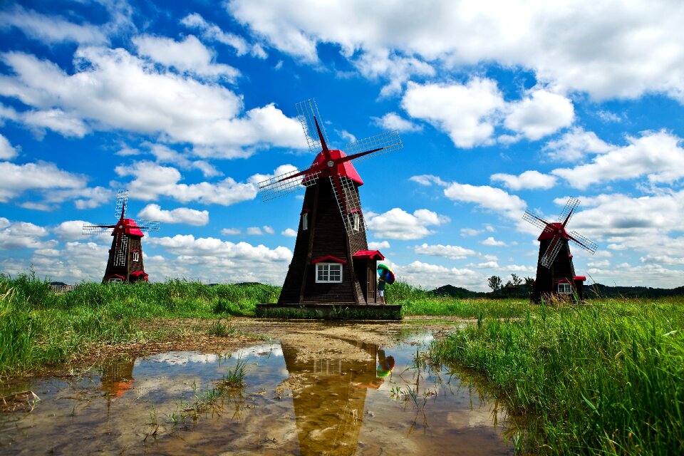 Blue sky nature scenery