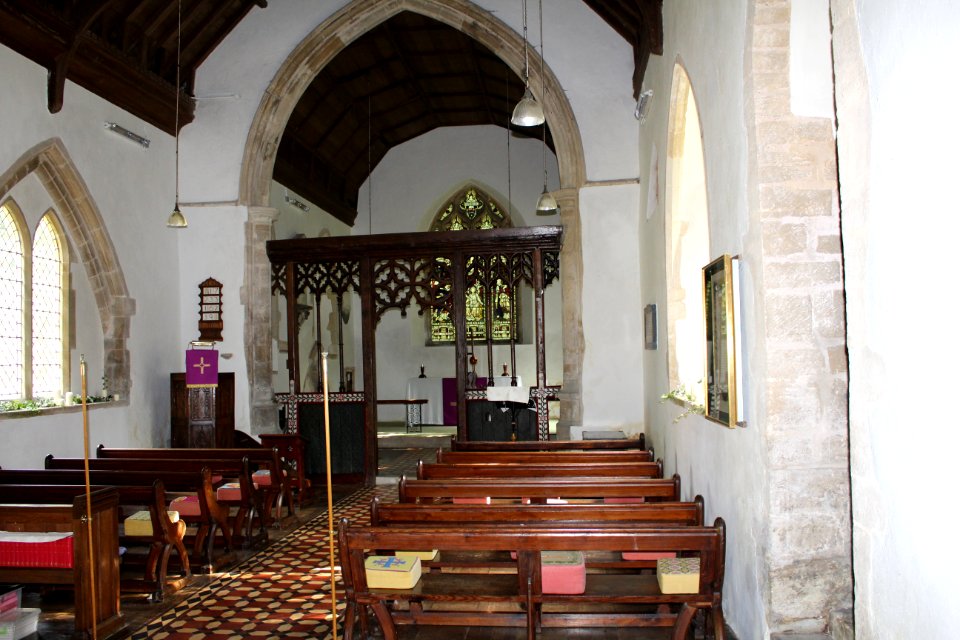 Interior of St Mary's, Santon Downham 1