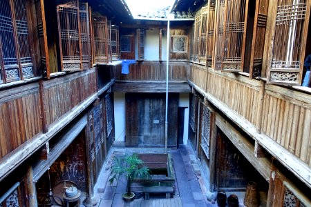 Interior courtyard - Yin Yu Tang House - Peabody Essex Museum - DSC06745