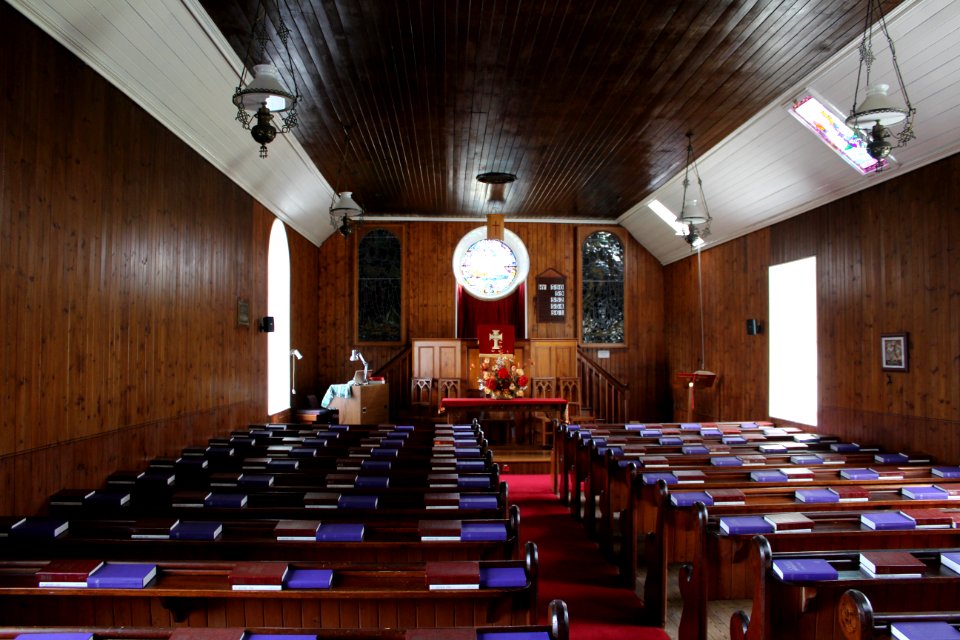 Interior of St. Bride's, Lochranza