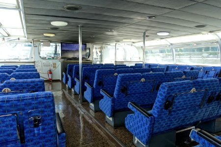 Interior - Tokyo Mizube Line water bus - Sumida River, Tokyo, Japan - DSC06401