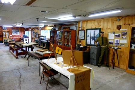 Interior view - Northeast States Civilian Conservation Corps Museum - Shenipsit State Forest - Stafford Springs, Connecticut - DSC04257