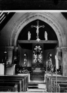 Interior of St. Marys church Abbeycwmhir (1294674)
