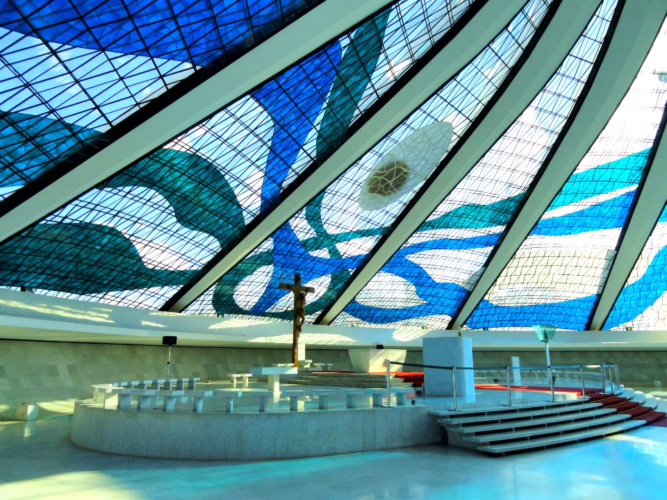 Interior of the Catedral de Brasília - DSC00247