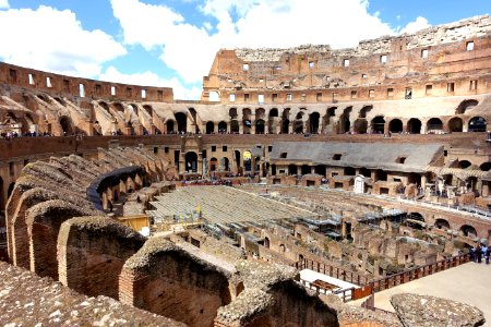 Interior of the Colosseum - Rome, Italy - DSC01434