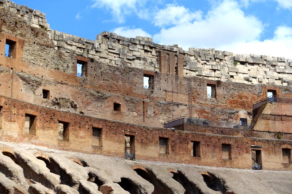 Interior of the Colosseum - Rome, Italy - DSC01425