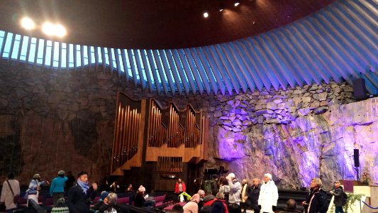 Interior of Stone Church, Helsinki