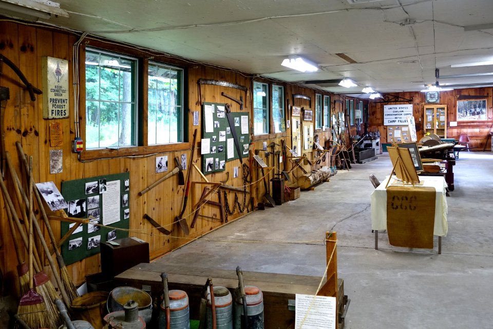Interior view - Northeast States Civilian Conservation Corps Museum - Shenipsit State Forest - Stafford Springs, Connecticut - DSC04253