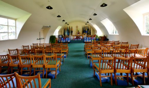 Interior of Chapel in Nissen hut at Yorkshire Air Museum (8157a)