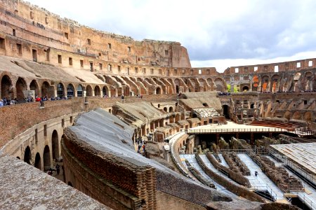 Interior of the Colosseum - Rome, Italy - DSC01402