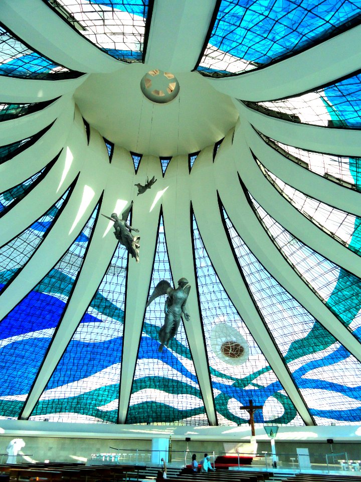 Interior of the Catedral de Brasília - DSC00238