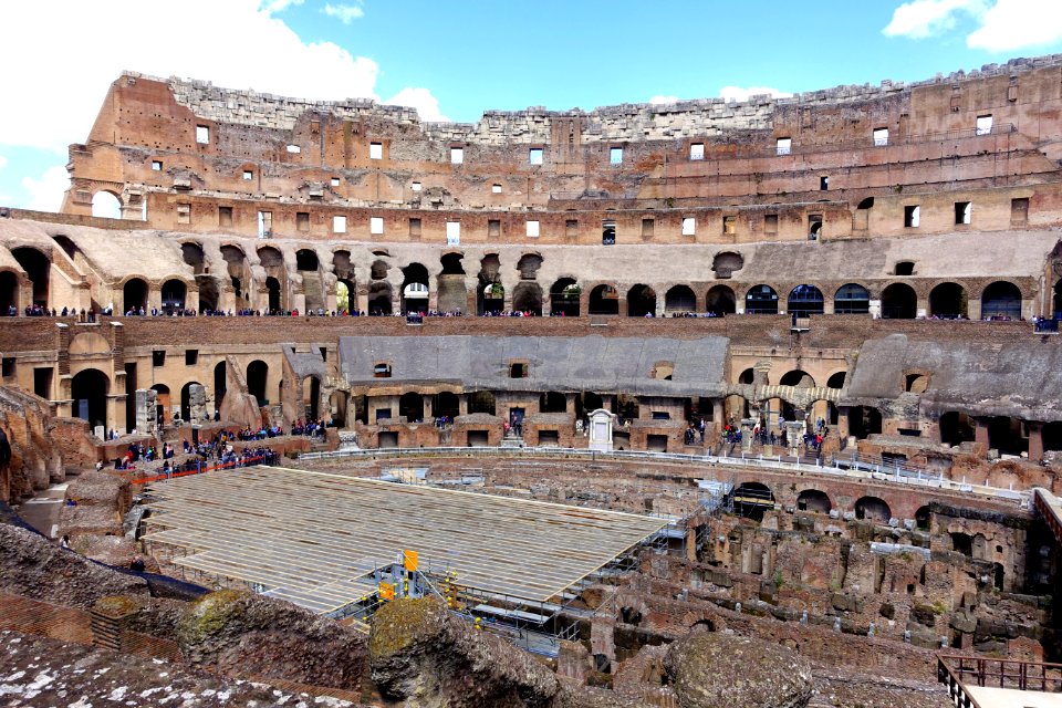 Interior of the Colosseum - Rome, Italy - DSC01431