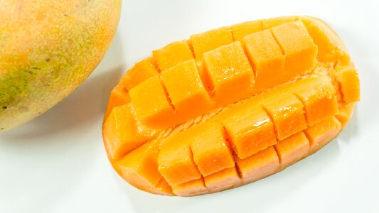 Yellow isolated cut