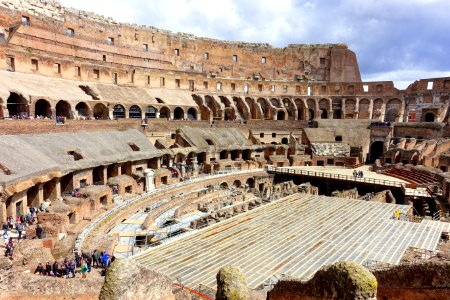 Interior of the Colosseum - Rome, Italy - DSC01420