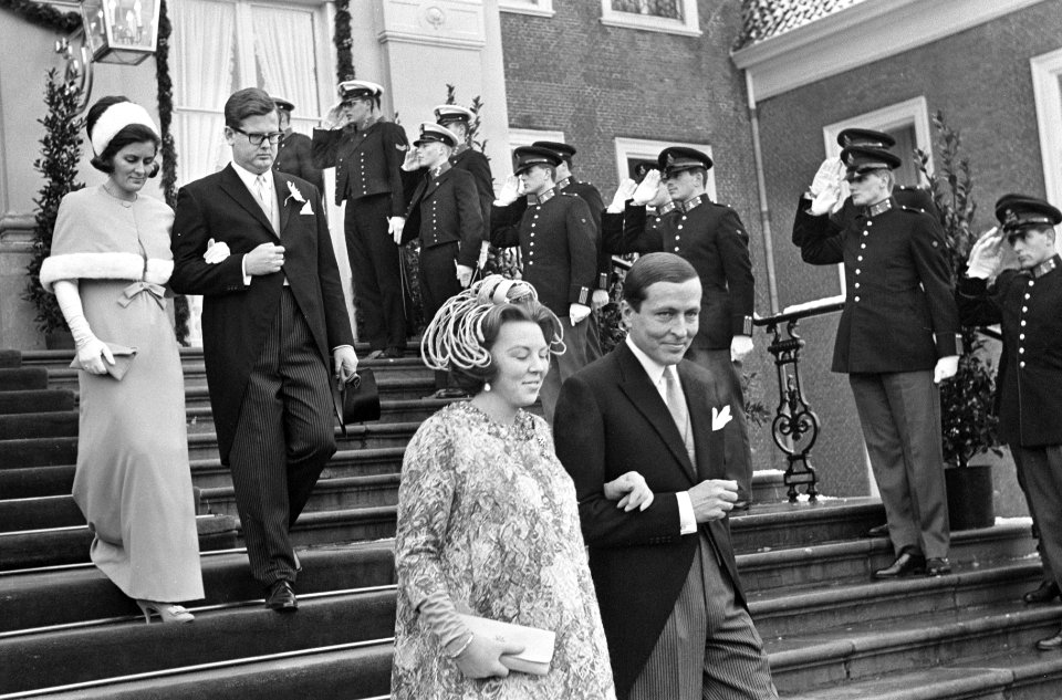 Huwelijk prinses Margriet en mr. Pieter van Vollenhoven prinses Beatrix en Claus, Bestanddeelnr 919-9601