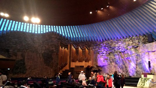 Interior of Temppeliaukio Church 3
