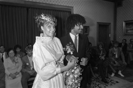 Huwelijk Ruud Gullit met Yvonne de Vries, Bestanddeelnr 933-0599
