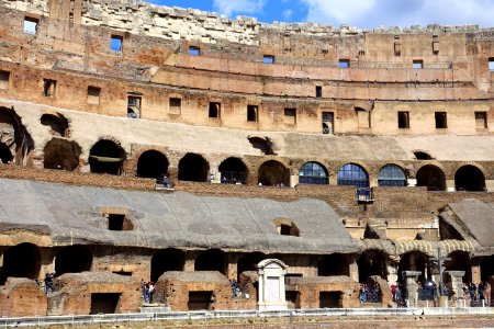 Interior of the Colosseum - Rome, Italy - DSC01435