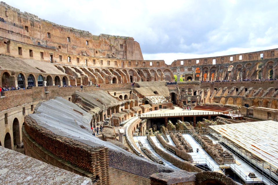 Interior of the Colosseum - Rome, Italy - DSC01408