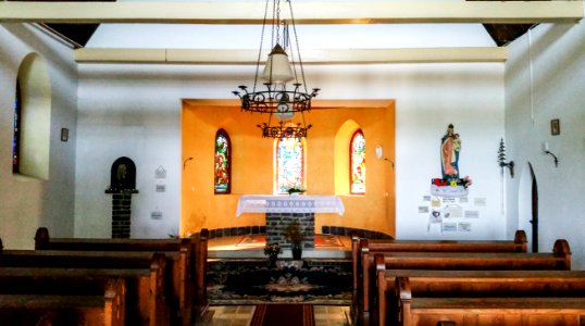 Interior of the church in Galyatető