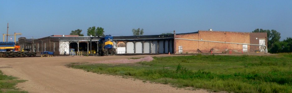 Huron, SD, Chicago-Northwestern roundhouse from E 1