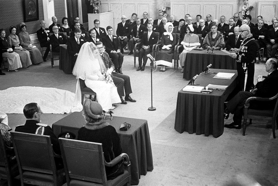 Huwelijk prinses Margriet en mr. Pieter van Vollenhoven overzichten, Bestanddeelnr 919-9641