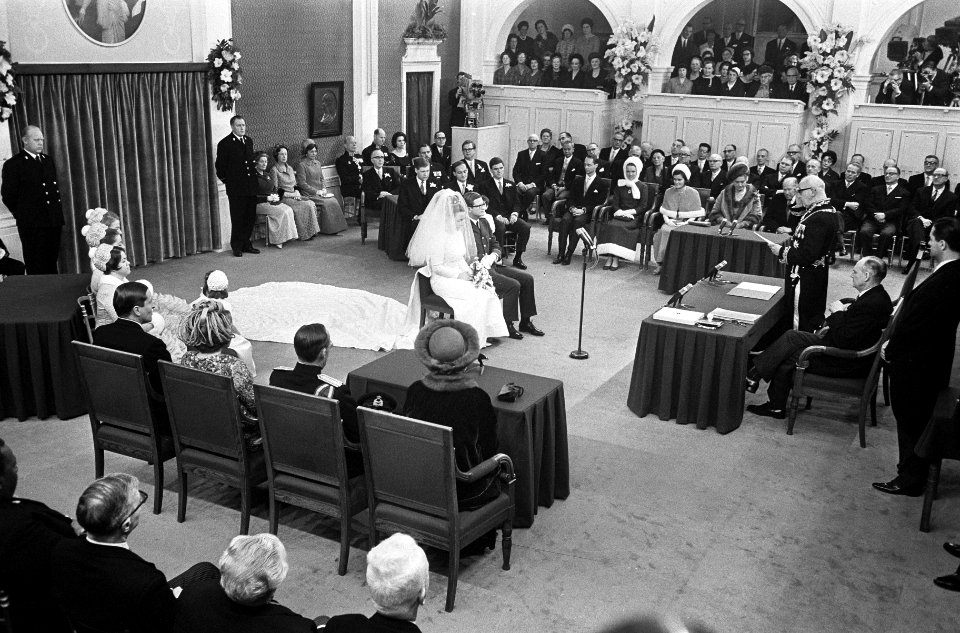 Huwelijk prinses Margriet en mr. Pieter van Vollenhoven overzichten, Bestanddeelnr 919-9640
