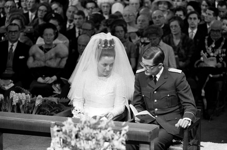 Huwelijk prinses Margriet en mr. Pieter van Vollenhoven huwelijksplechtigheid in, Bestanddeelnr 919-9676